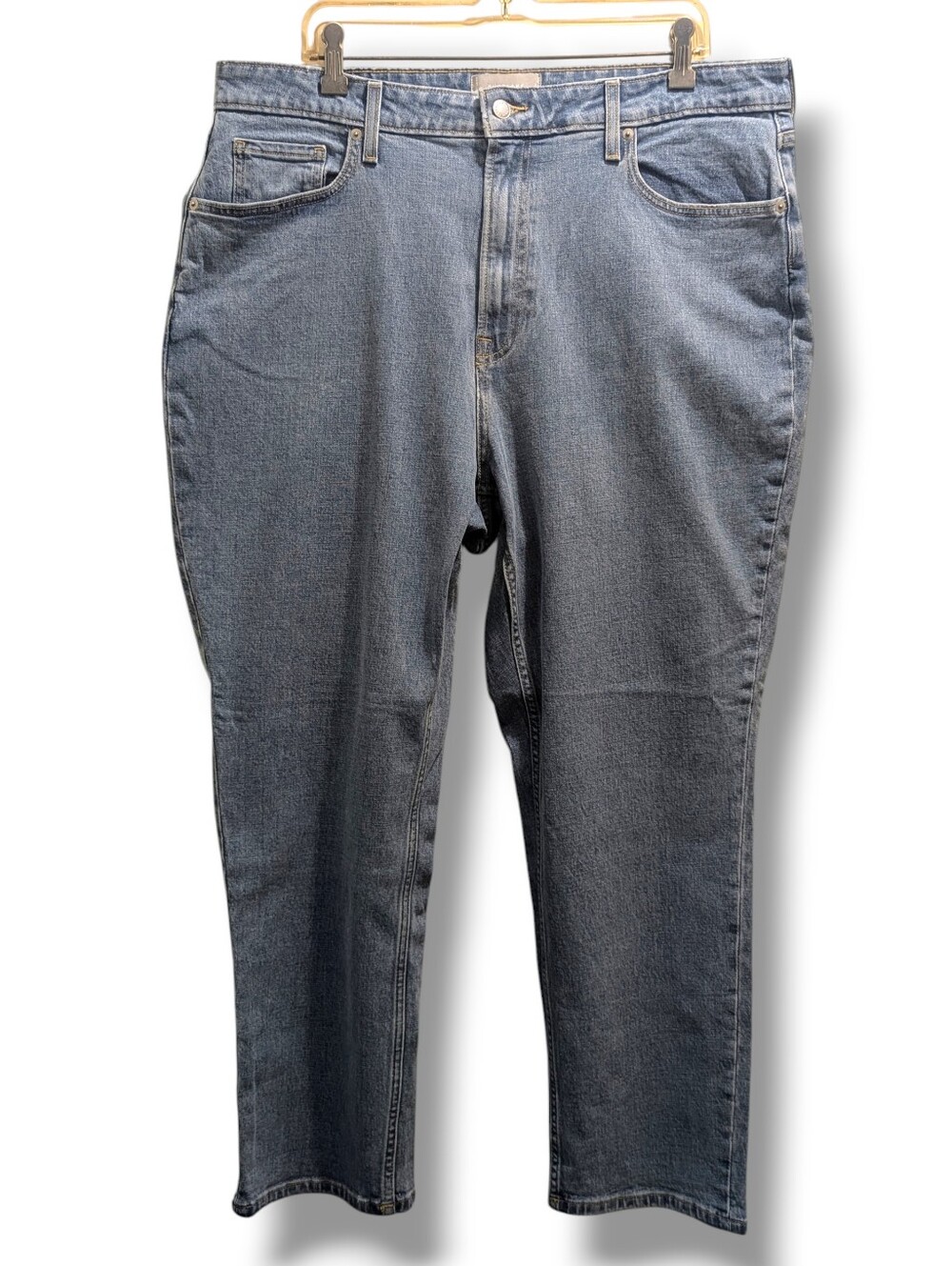 Everlane *NWOT The Curvy Cheeky Jean High-Rise Straight-Leg Medium Blue- 35/20 - Picture 6 of 16